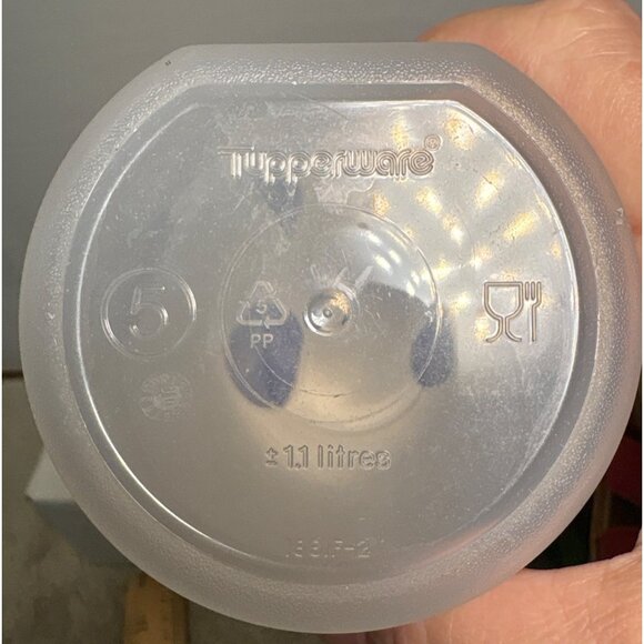 Vtg Tupperware Modular Mates Spaghetti Dispenser 1661 Measuring Insert Blue Seal - Picture 4 of 7